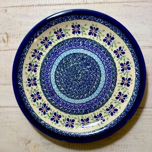 Beautiful pattern Polish Pottery Dinner Plate 10.75" from Zaklady Boleslawiec